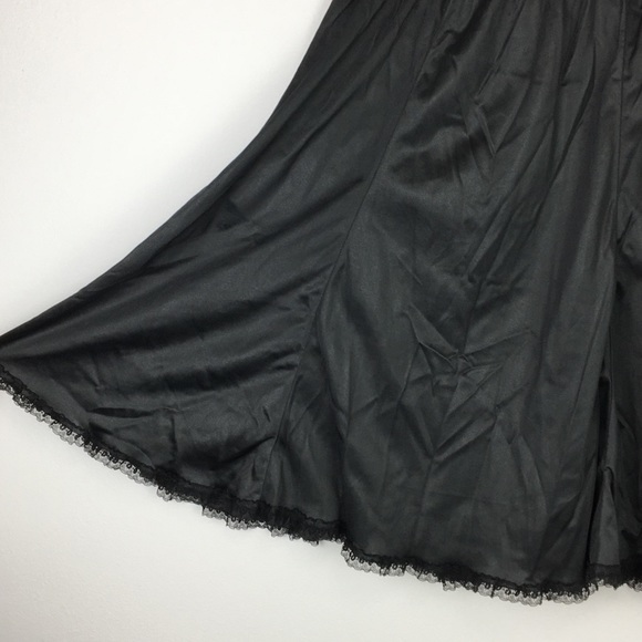 Vintage FRENCH MAID Half Slip black lace - Picture 4 of 14